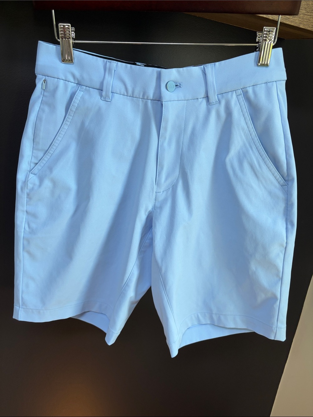 Men's Light Blue Performance Good Good Golf Shorts!! EUC 💙